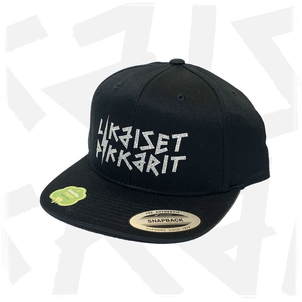 Likaiset Pikkarit - Lippis snapback - Logo glitter hopea