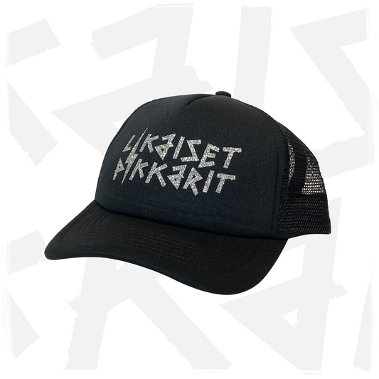 Likaiset Pikkarit - Lippis Trucker - Logo hopea glitter
