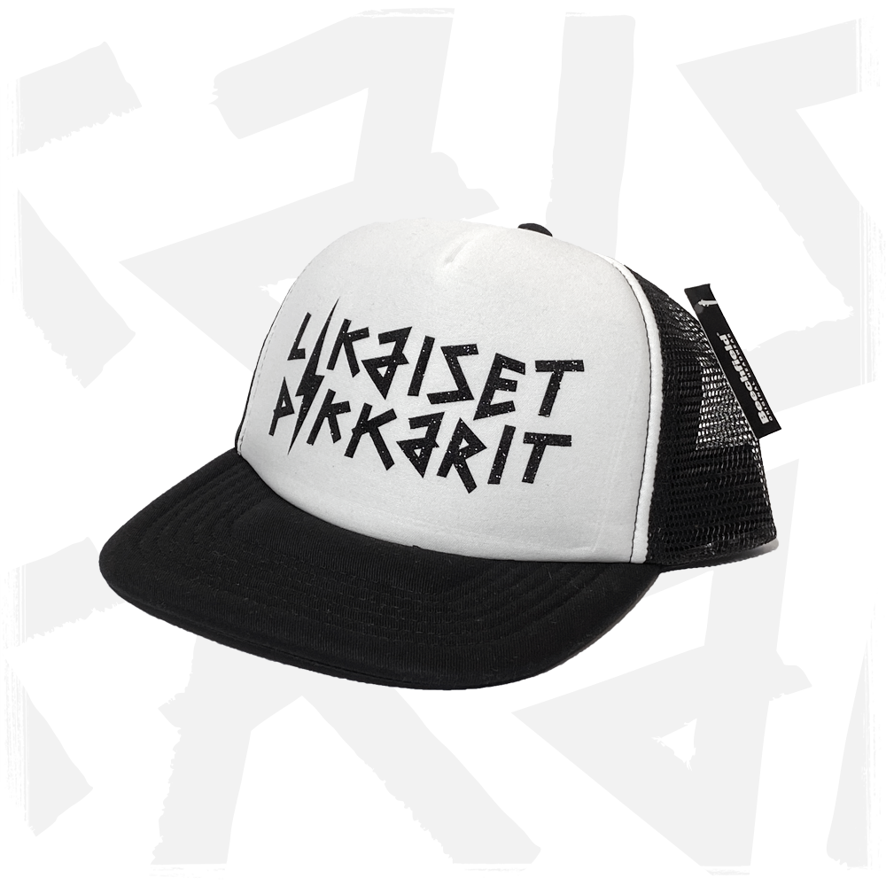 Likaiset Pikkarit - Lippis trucker, Logo musta glitter