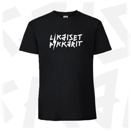 Likaiset pikkarit - Valkoinen logo - T-paita