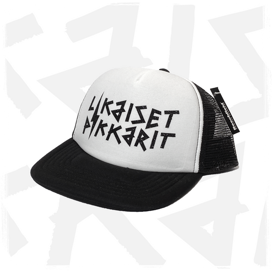 Likaiset Pikkarit - Lippis trucker, Logo musta glitter